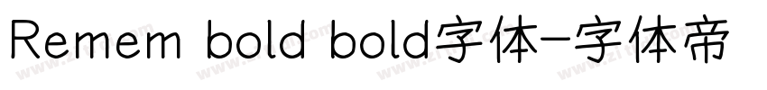 Remem bold bold字体字体转换